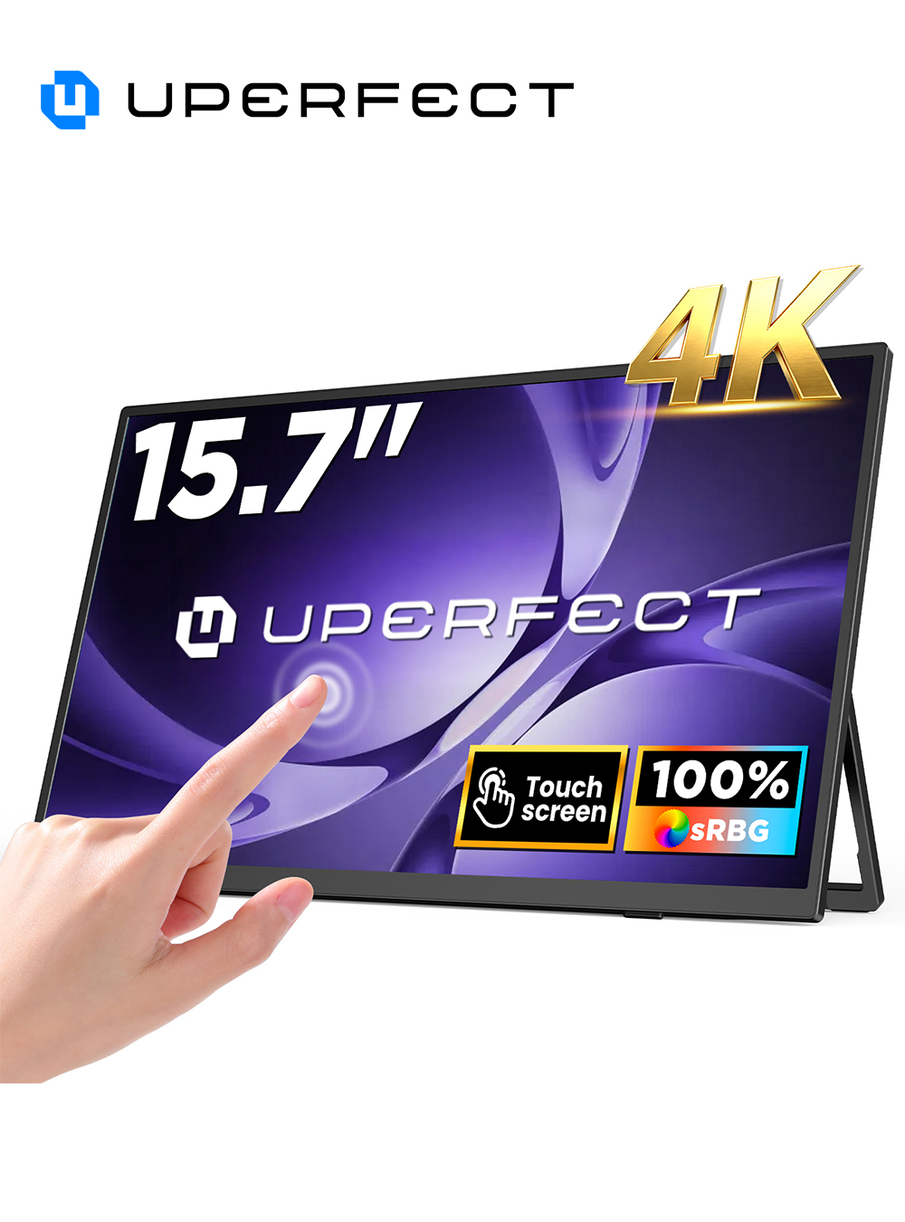 Pc Gaming Ultra - UPERFECT 4K UHD Portable Monitor 15.6”