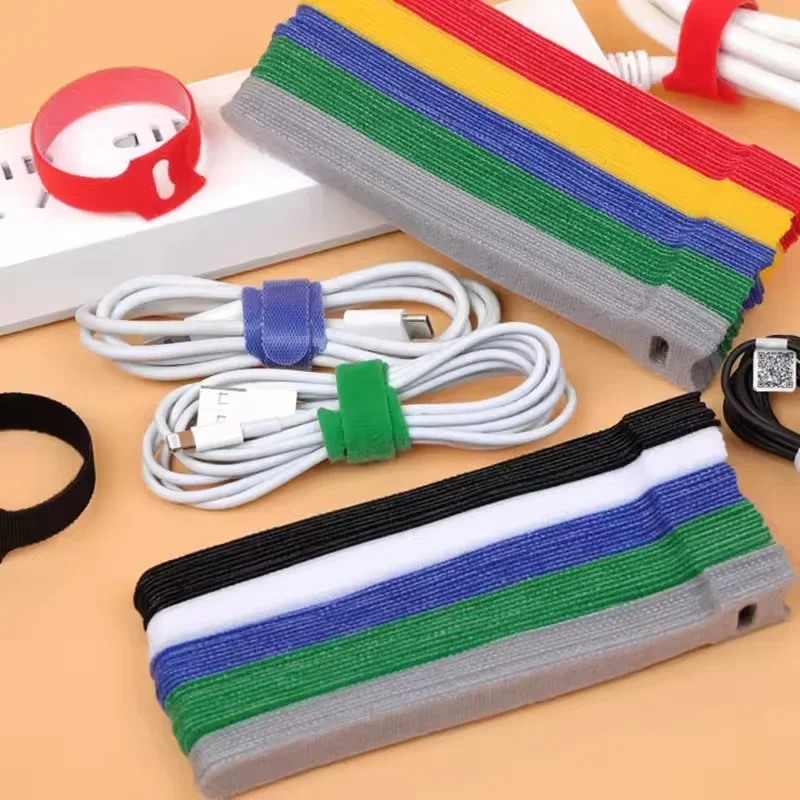 Cable Management Sleeve - 10/30/50PCS USB Cable Organizer Winder Ties