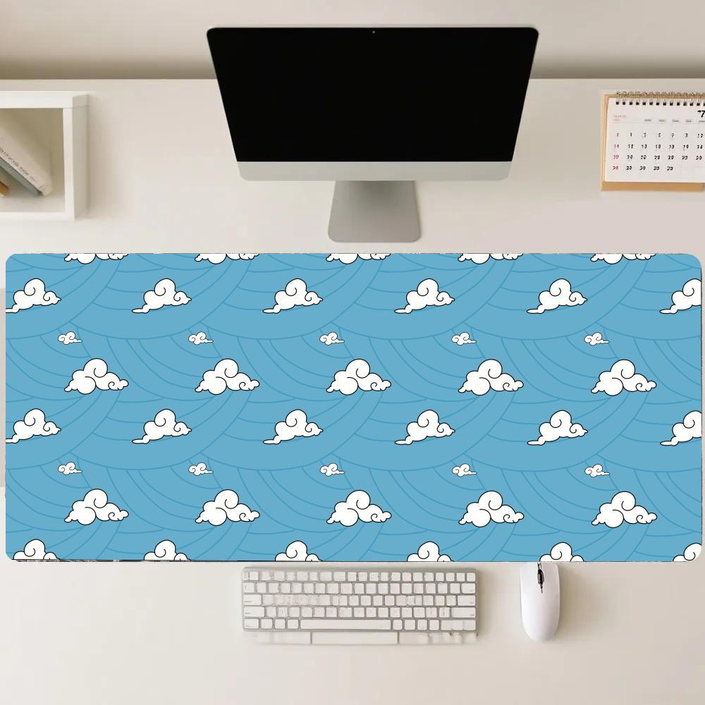 Pc Gaming Cloud Free - Blue waves auspicious clouds Gaming Mats