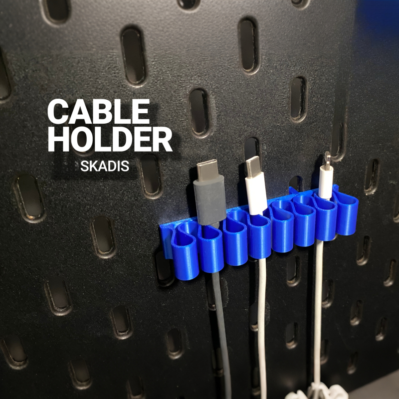 Cable Management Sleeve - Cable Organizer Clip Pegboard Wall Mount