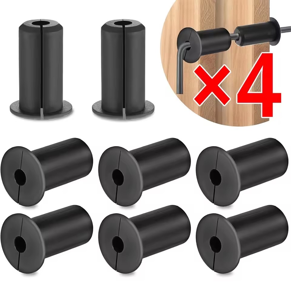 Cable Management Sleeve - 2-4pcs Silicone Cable Protective Sleeve Routing