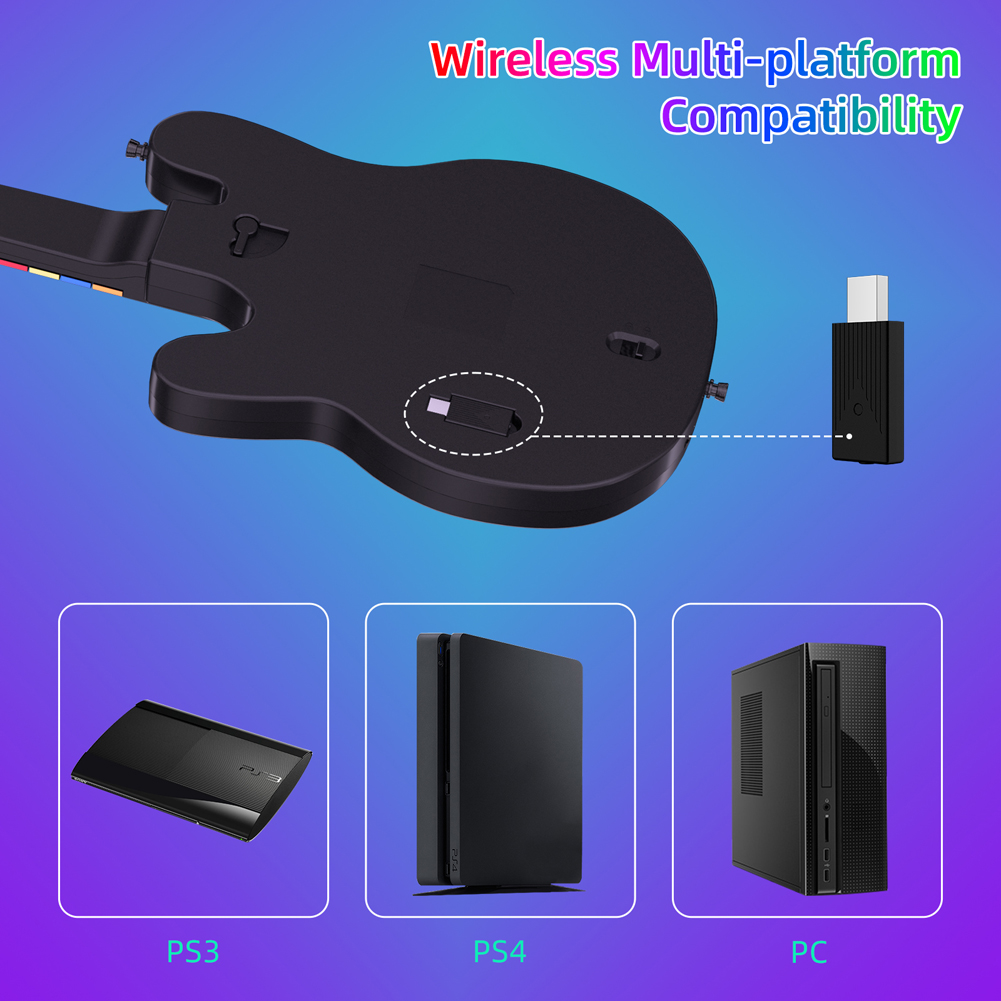 2.4G Wireless Guitar Controlle - Joystick Pc Gaming recension och pris