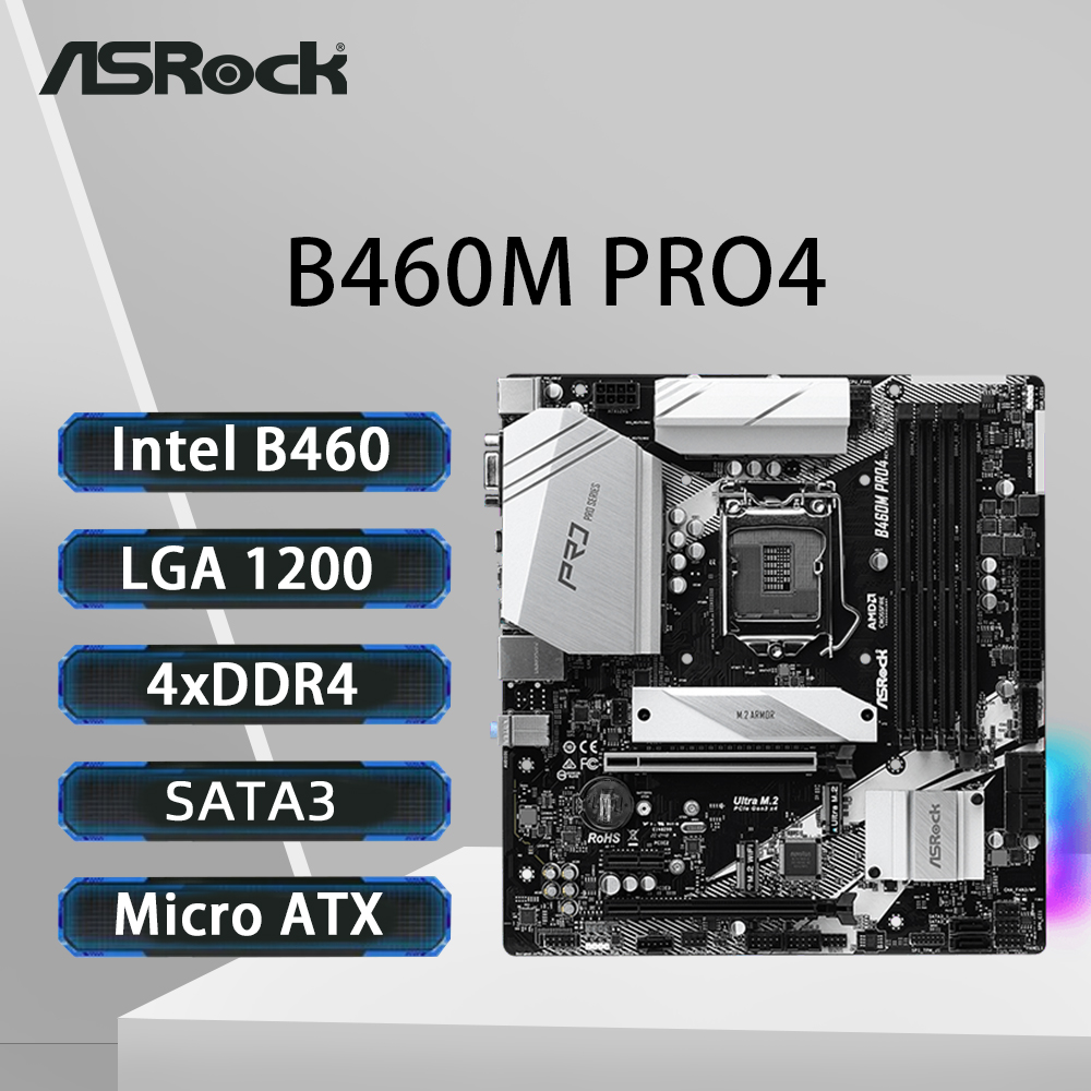 ASRock B460M PRO4 Motherboard  - Intel Cpu Core I9 recension och pris
