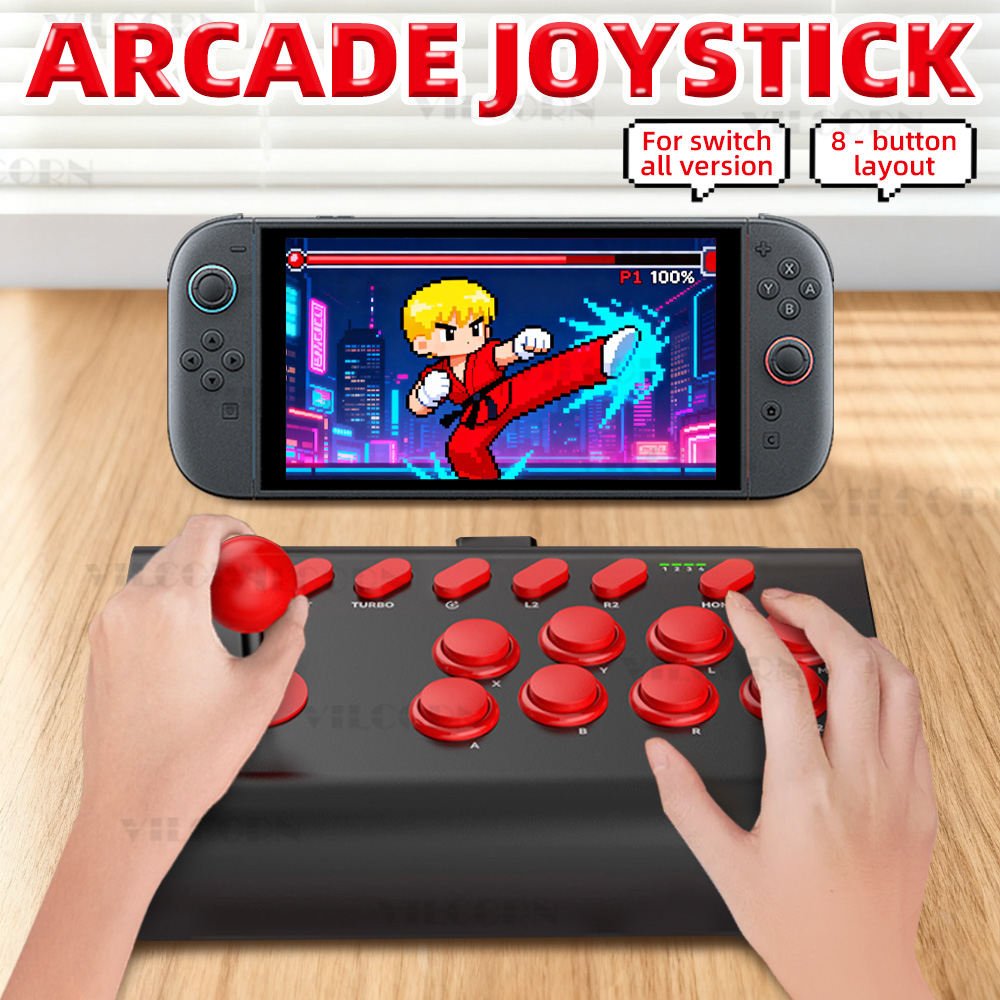 8-Button Arcade Stick For Nint - Joystick Pc Gaming recension och pris