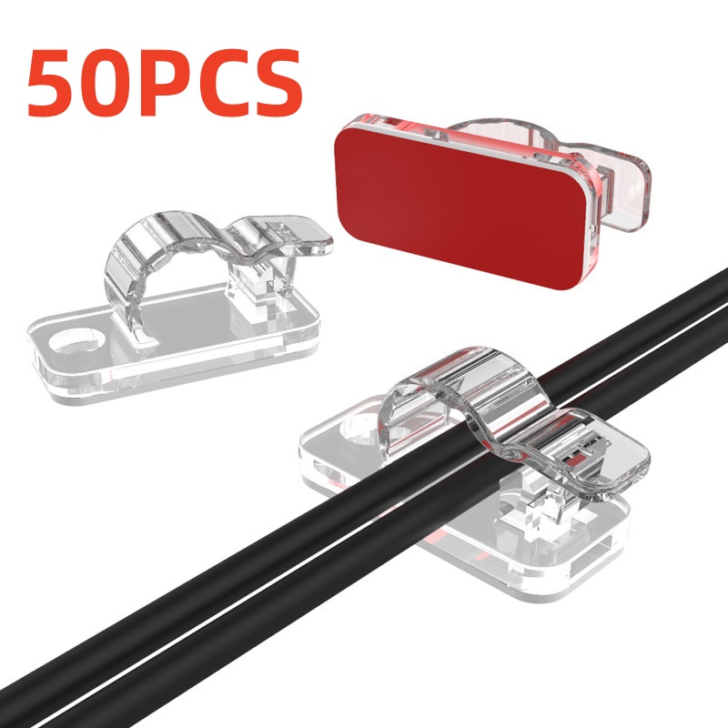 10/50PCS Cable Organizer Clips - Cable Management Sleeve recension och pris
