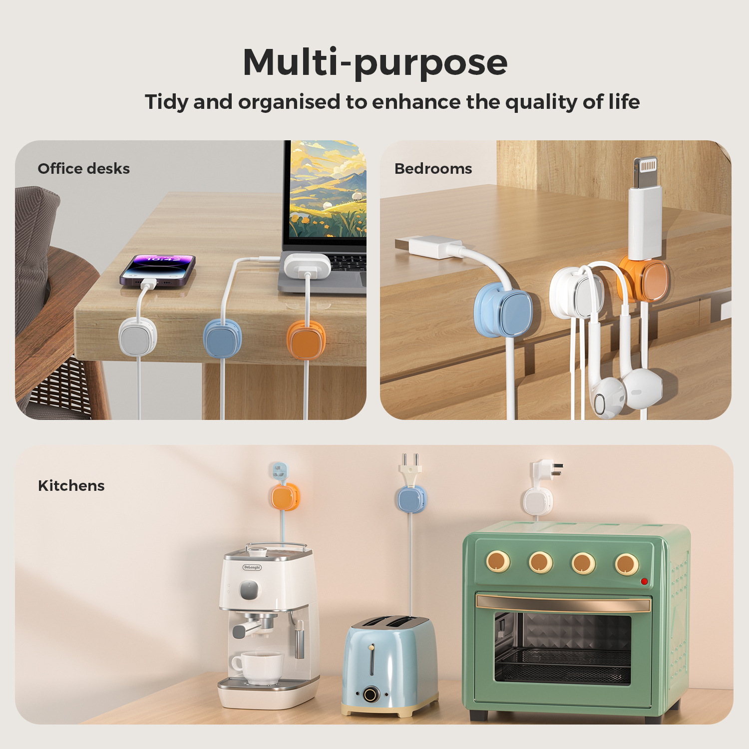 adhesive cable organizer Cable - Cable Management Sleeve recension och pris