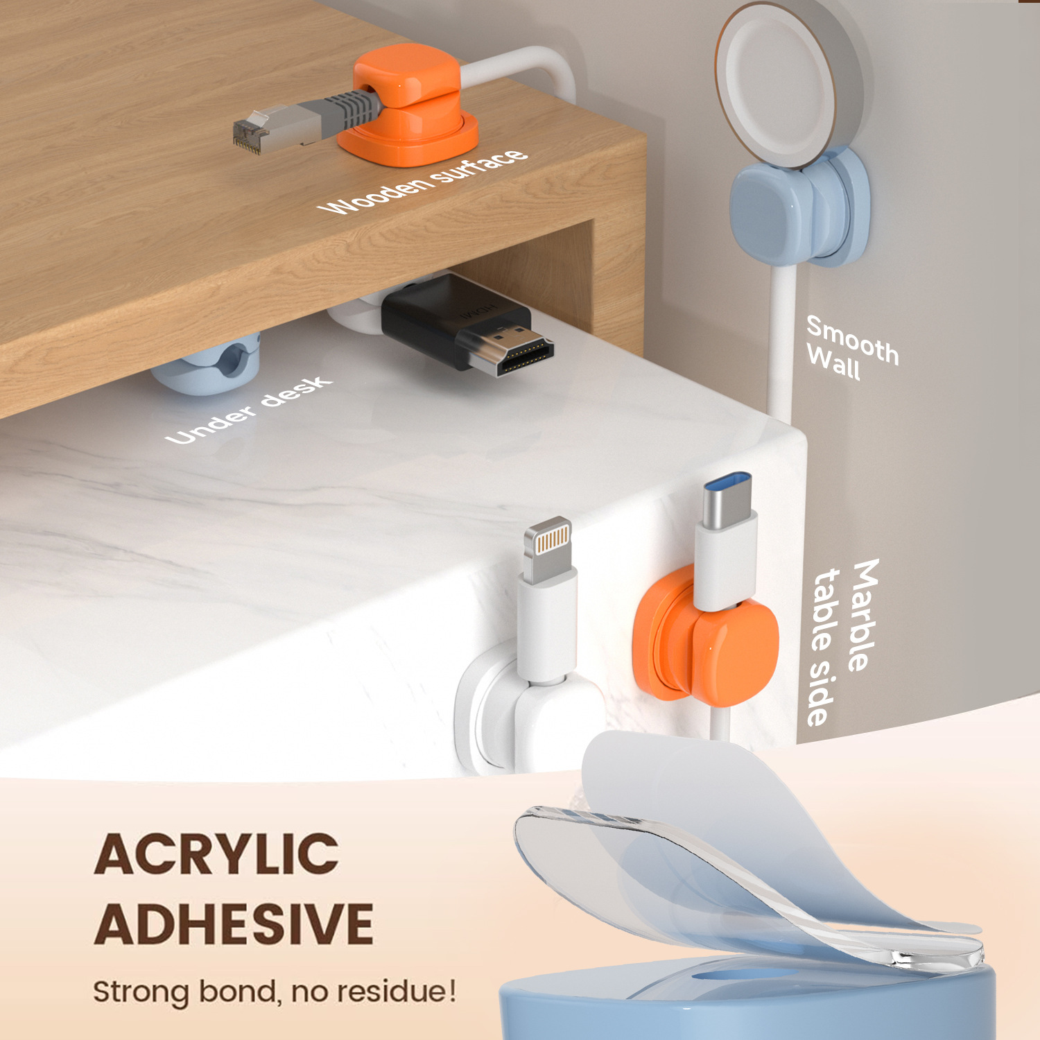 adhesive cable organizer Cable - Cable Management Sleeve recension och pris