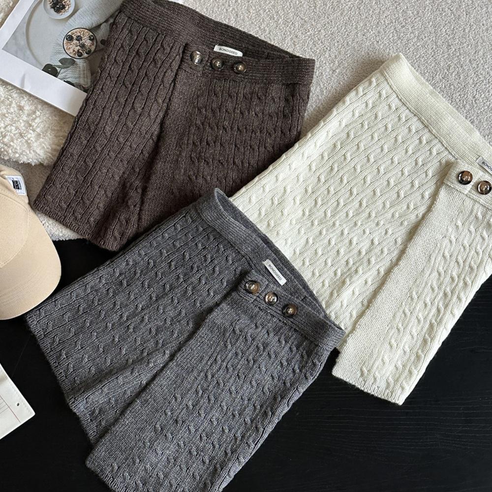 Women Cable Knit Wrap Skirt, K - Cable Management Sleeve recension och pris