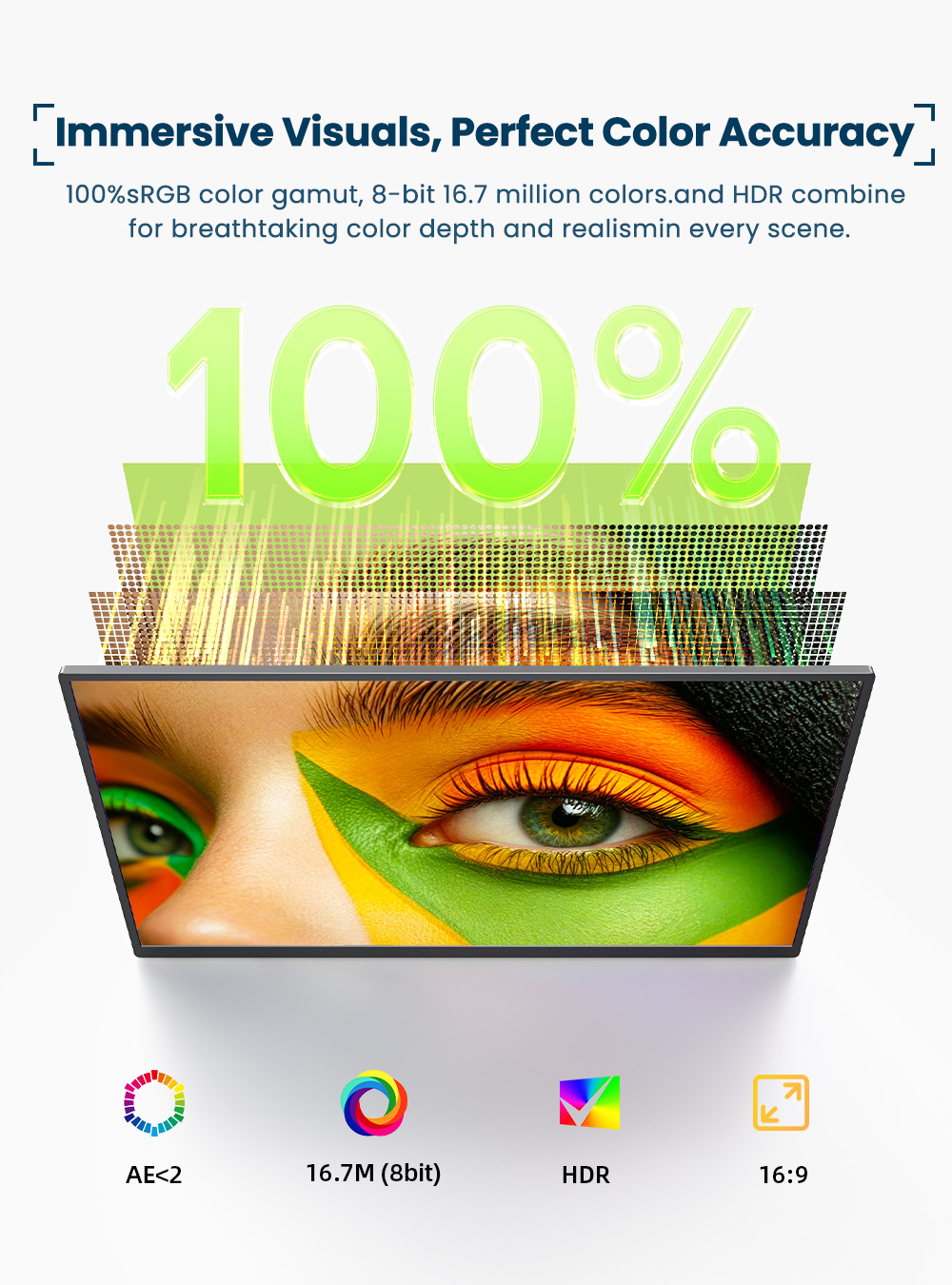 EVICIV 4K Portable Monitor 10- - Pc Gaming Ultra recension och pris