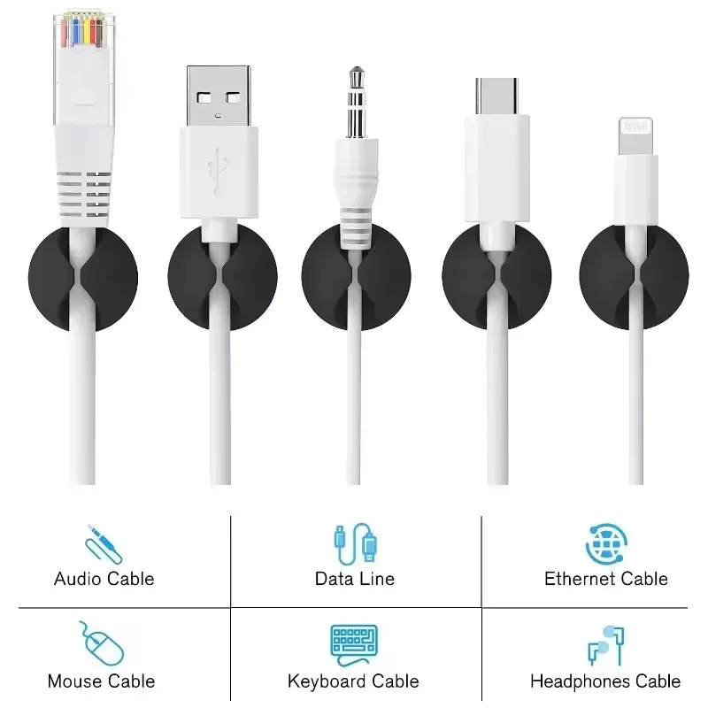 5/50Pcs Mini Cable Organizer S - Cable Management Sleeve recension och pris