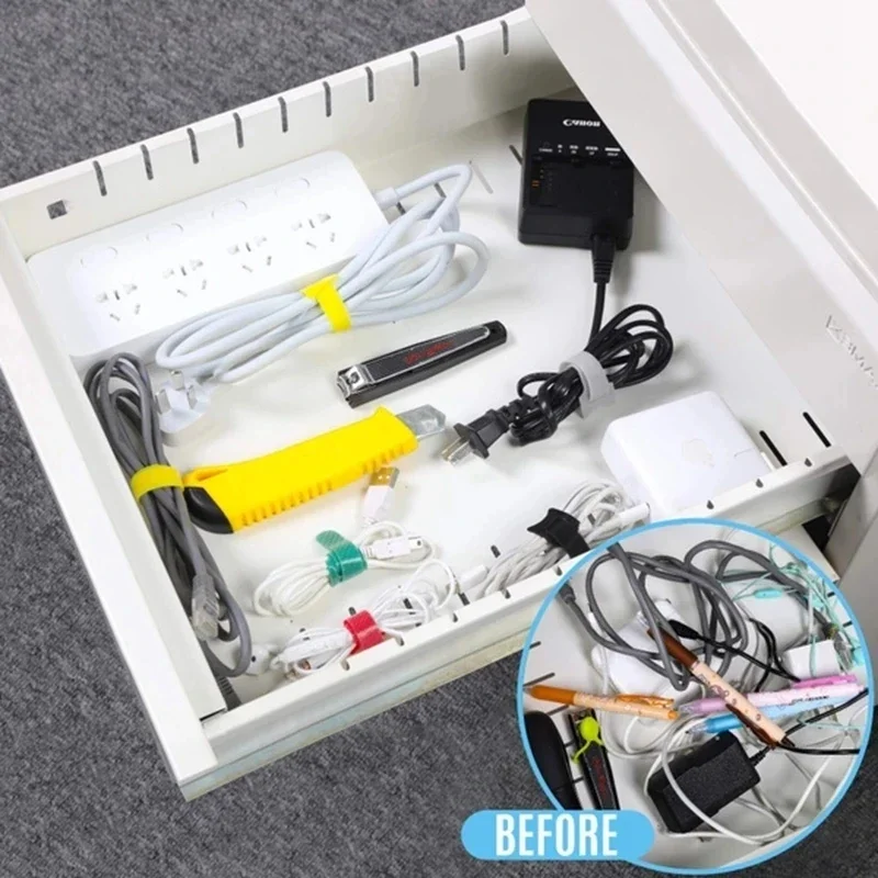 10/30/50PCS USB Cable Organize - Cable Management Sleeve recension och pris
